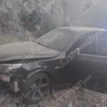 Վայոց ձորի մարզում 29-ամյա վարորդը «BMW»-ով դուրս է եկել ճանապարհի երթևեկելի գոտուց և բախվել ժայռին