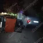 Մեքենաներից մեկը գլխիվայր է շրջվել, մյուսը՝ կողաշրջվել․ խոշոր վթար Երևանում․ ինչ է հայտնի այս պահին